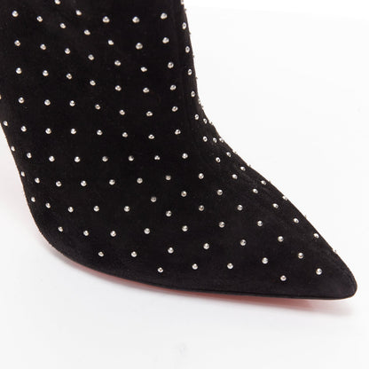 Women's Christian Louboutin Suede Pointy Boots