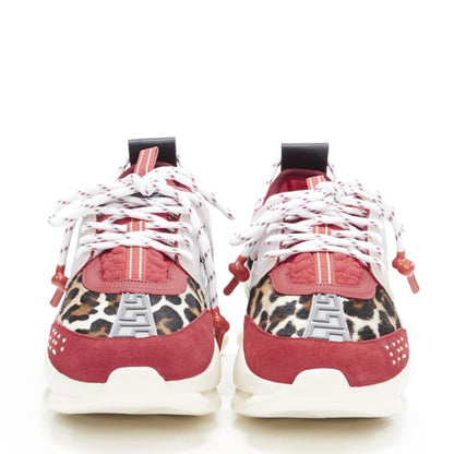 Men's Versace Chain Reaction Leopard Chunky Sneaker