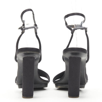 Women's Gianni Versace Satin Crystal Sandals