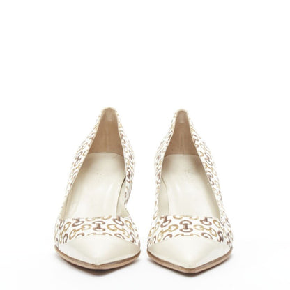 Women's Gucci Leather Trim Bamboo Satin Pumps