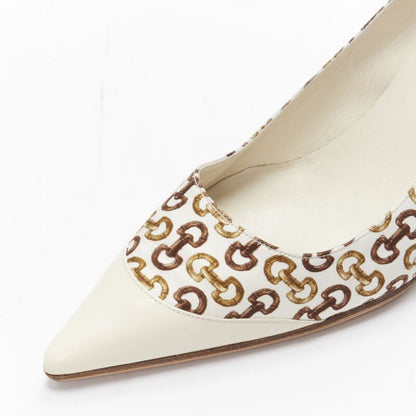 Women's Gucci Leather Trim Bamboo Satin Pumps
