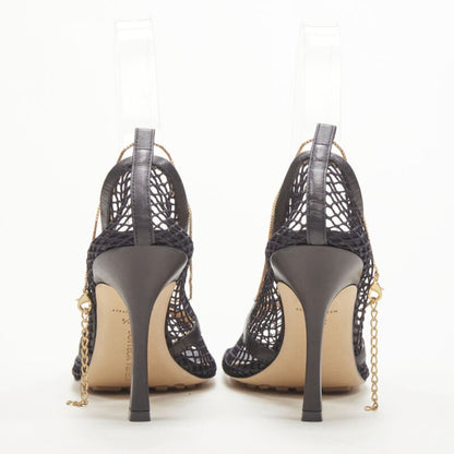 Women's Bottega Veneta Mesh Square Chain Heel