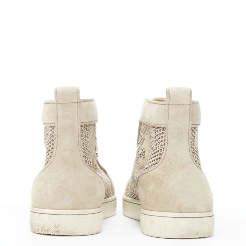 Men's Christian Louboutin Suede High Sneaker