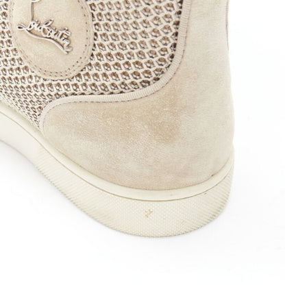 Men's Christian Louboutin Suede High Sneaker