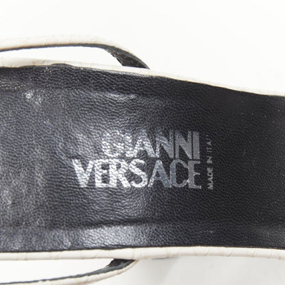 Women's Gianni Versace Shearling Ankle Sandals