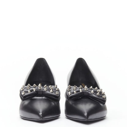 Women's Saint Laurent Studded Bow Pointed Pumps