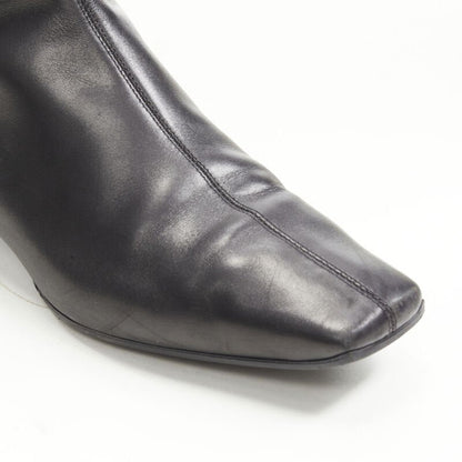 Women's Gucci Web Trim Leather Riding Boots