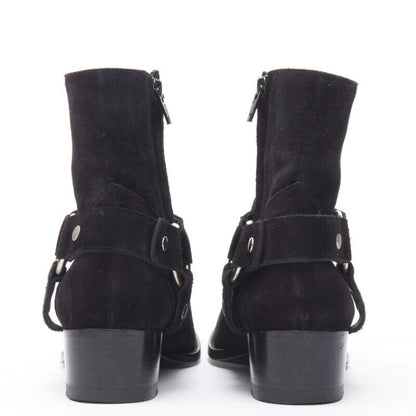 Women's Saint Laurent Wyatt Suede Chain Boots