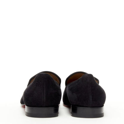 Men's Christian Louboutin Suede Studded Loafers