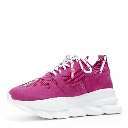 Men's Versace Chain Reaction Pink Sneakers