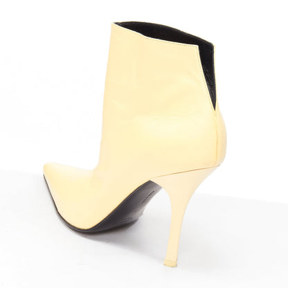 Women's Celine Leather Pointed Ankle Boots