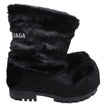 Men's Balenciaga Alaska Low Boots in Black Synthetic