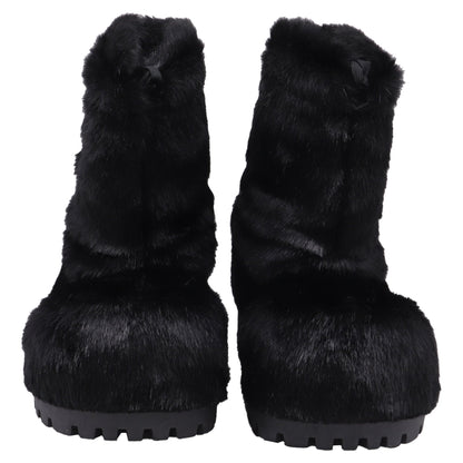 Men's Balenciaga Alaska Low Boots in Black Synthetic