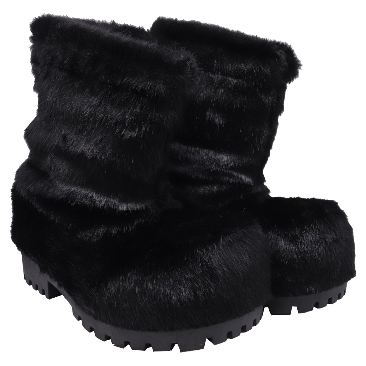 Men's Balenciaga Alaska Low Boots in Black Synthetic