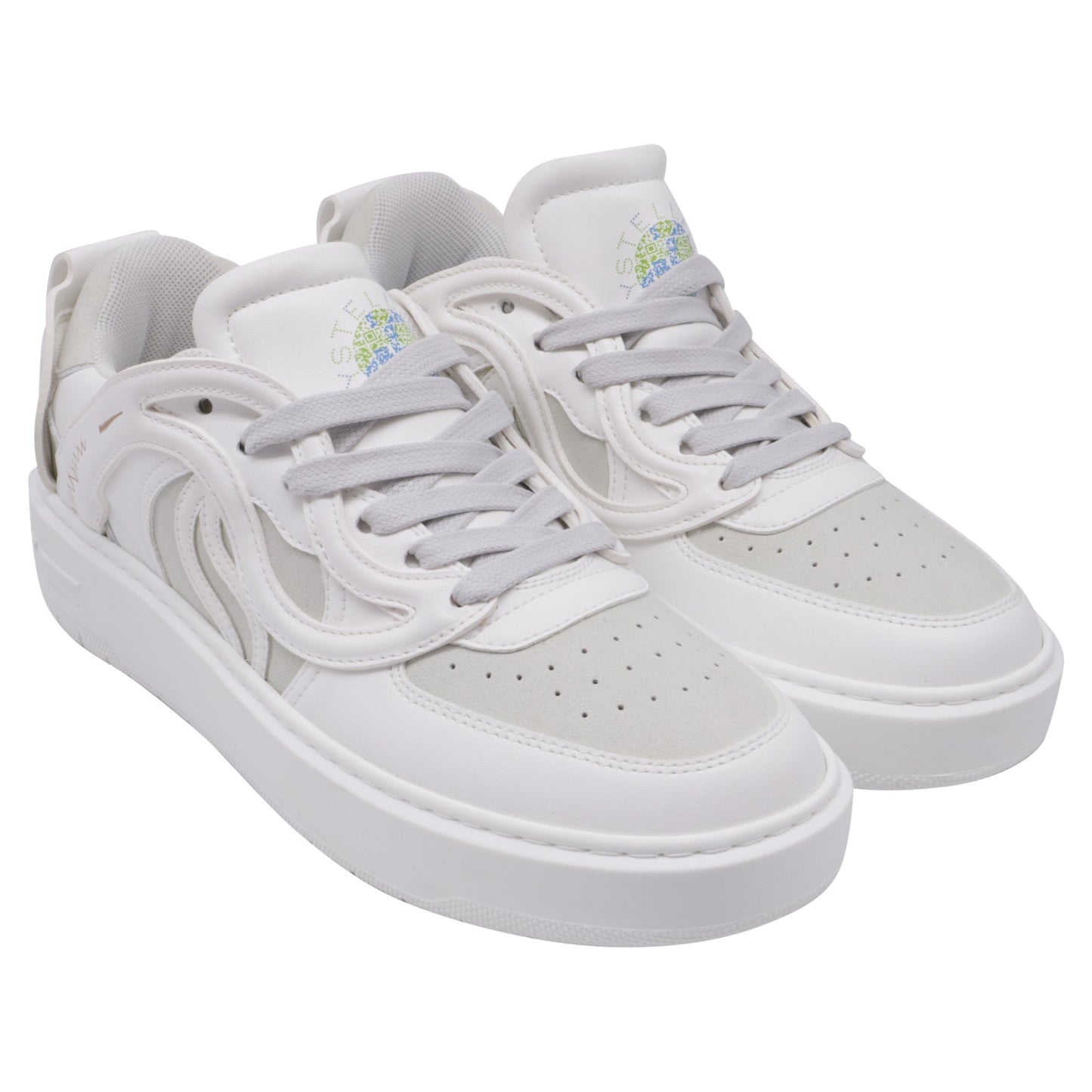 Women's Stella McCartney S-Wave Sneakers in White Leather