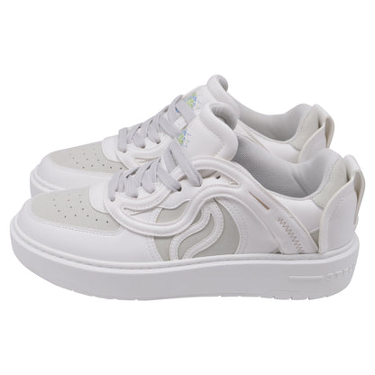 Women's Stella McCartney S-Wave Sneakers in White Leather