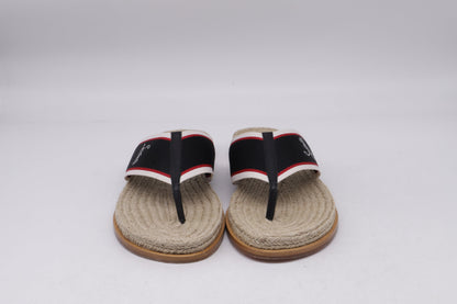 Men's  Christian Louboutin Hot Flip Slides in Multicolor Jute