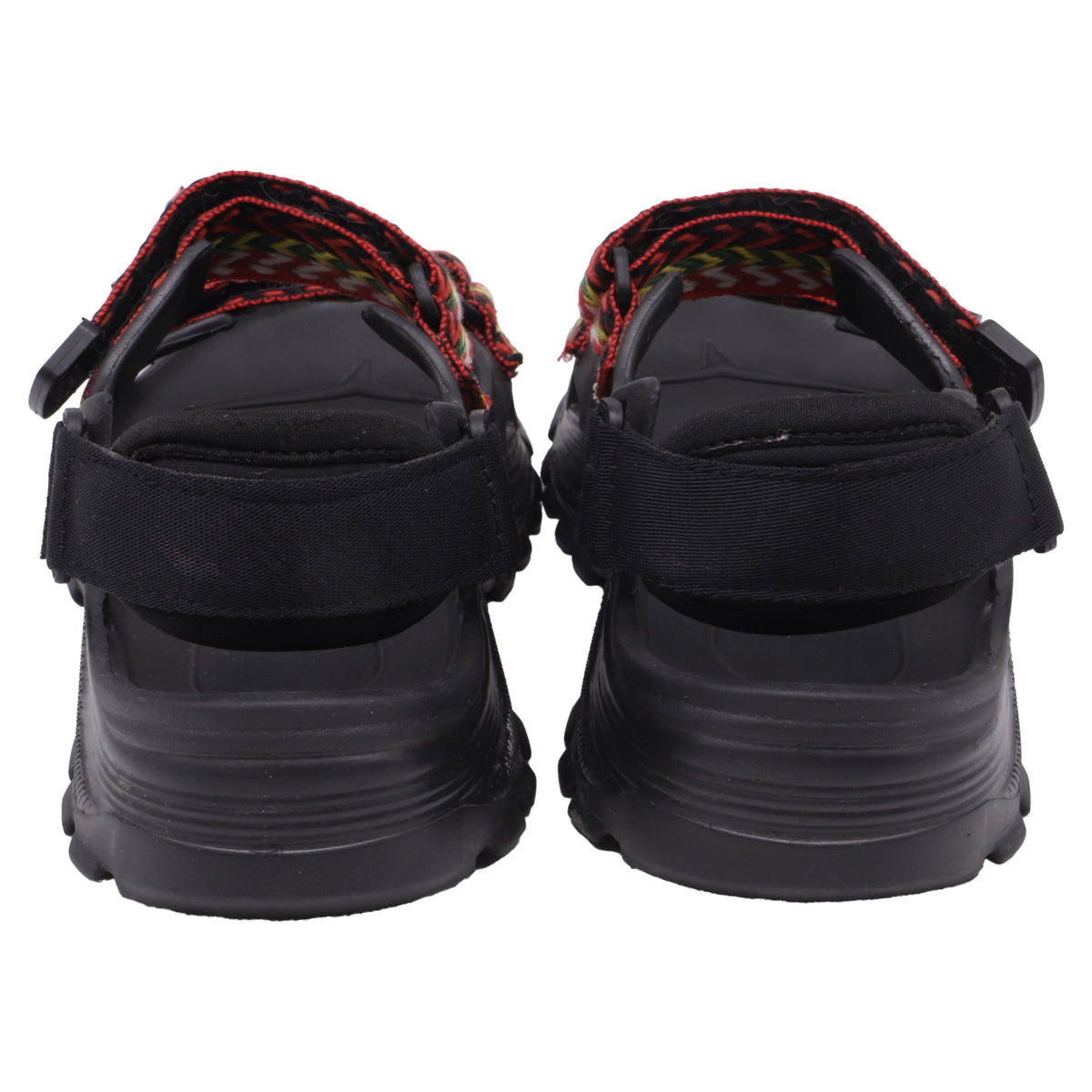 Women's Lanvin x Suicoke Wake Curb Sandals in Black Rubber