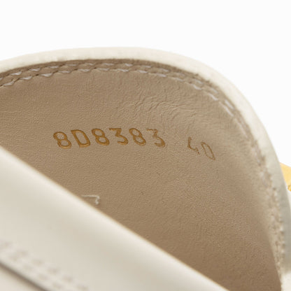 Women's Fendi Leather Fendigraphy Platform Loafers - Size 10 / 40