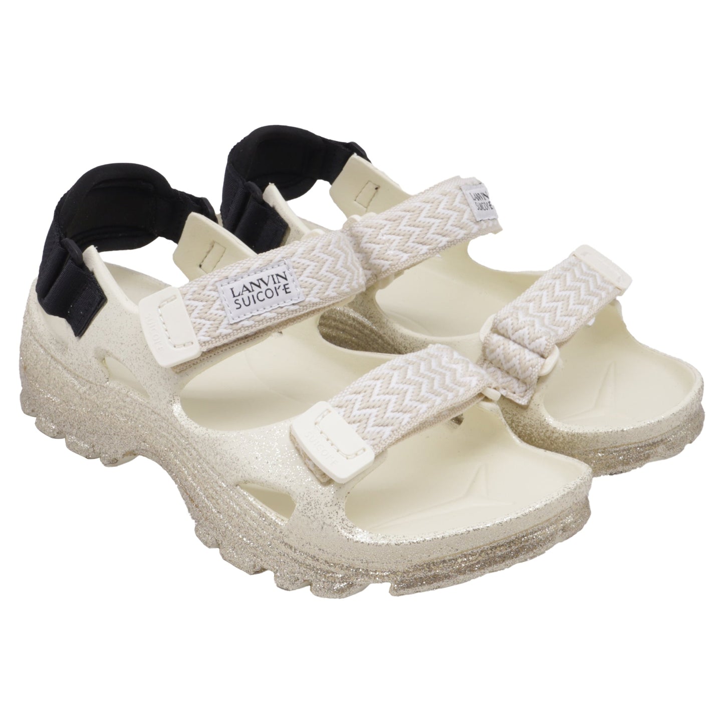 Women's Suicoke x Lanvin Wake Curb LNV Sandals in White Rubber