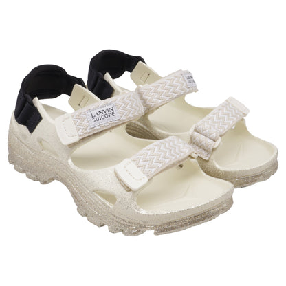Women's Suicoke x Lanvin Wake Curb LNV Sandals in White Rubber