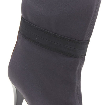 Women's Marni fabric upper leather platform high heel boot