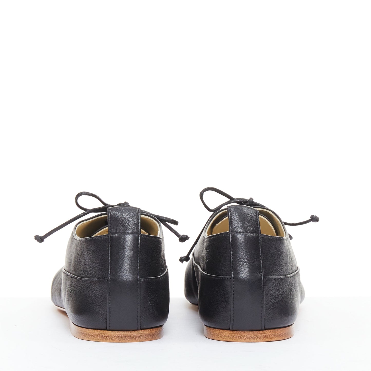 Women's Celine Lise Triomphe Richelieu leather flat oxfords