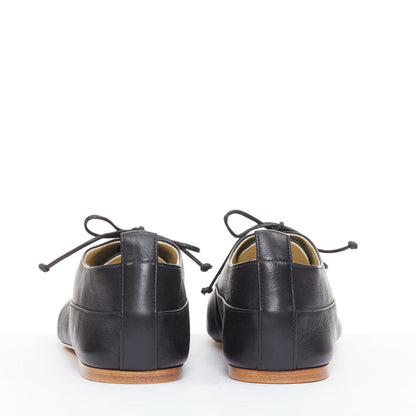 Women's Celine Lise Triomphe Richelieu leather flat oxfords