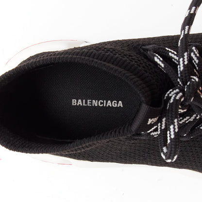 Men's Balenciaga Speed white red logo laced sock sneakers