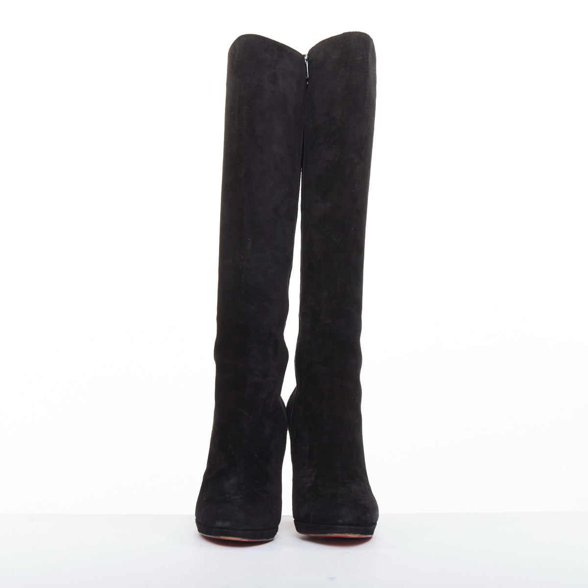 Women's Christian Louboutin veau velour suede platform boots