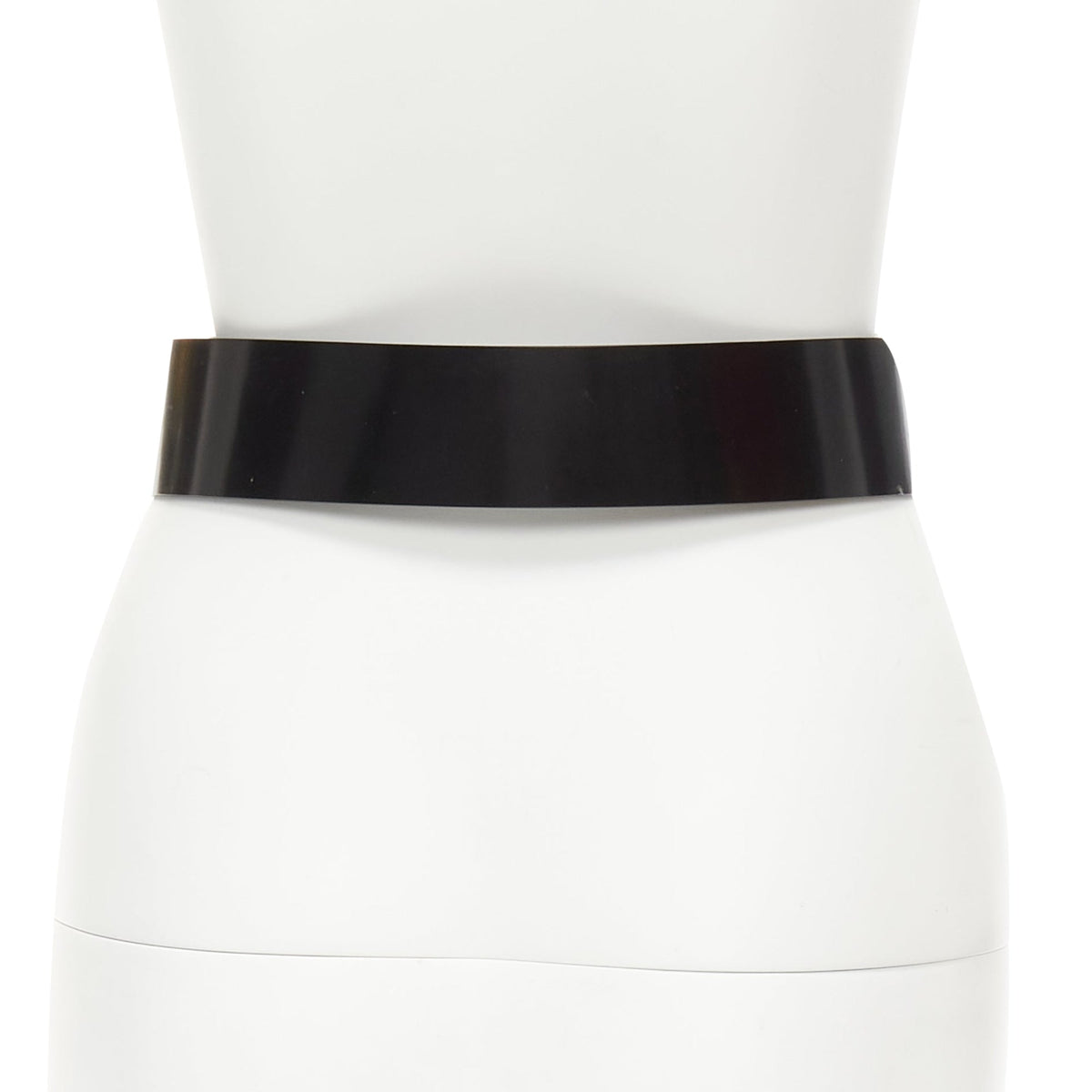Dior minimal logo metal bar smooth calfskin wide belt