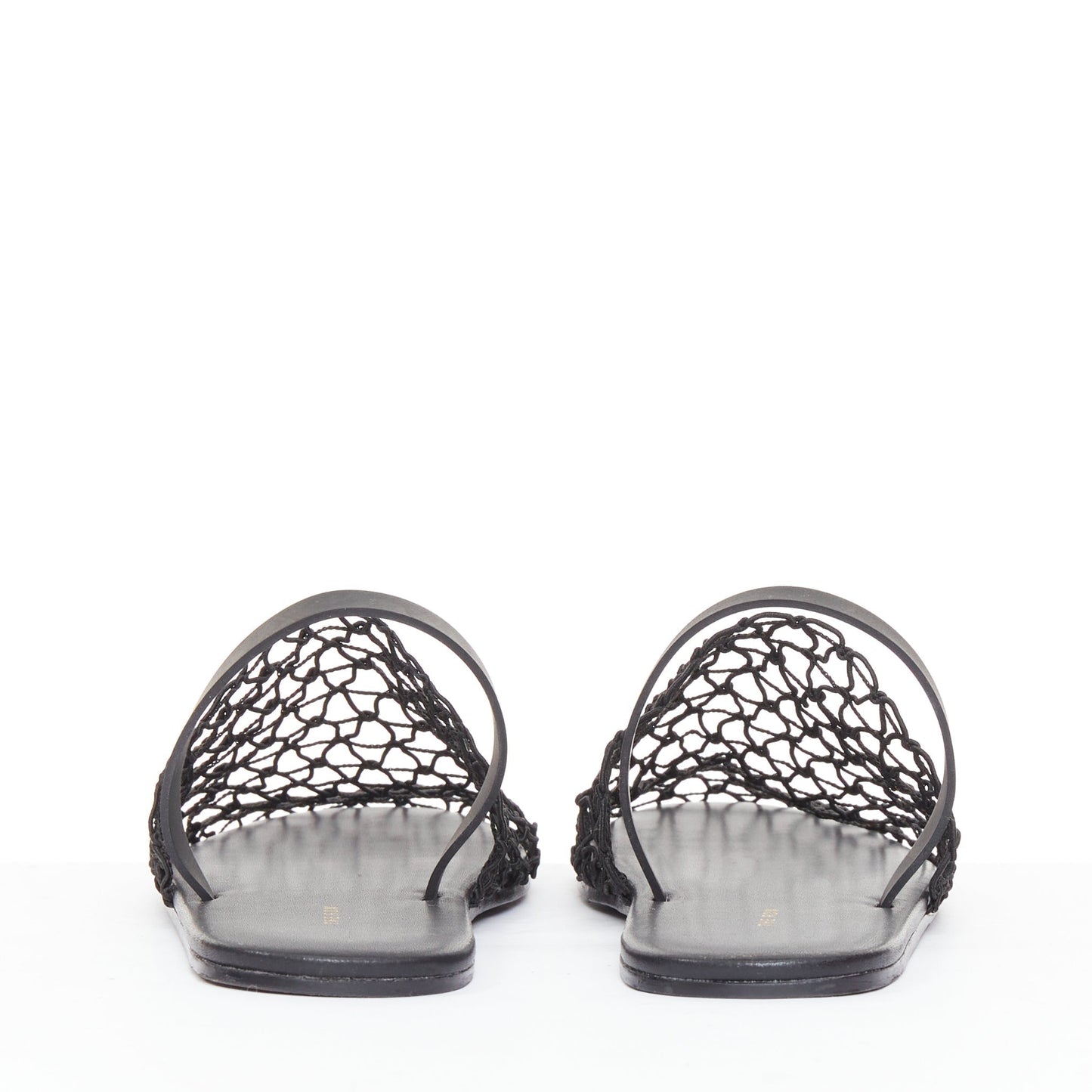 Women's The Row Macrame Net fabric mesh slingback flat shoes
