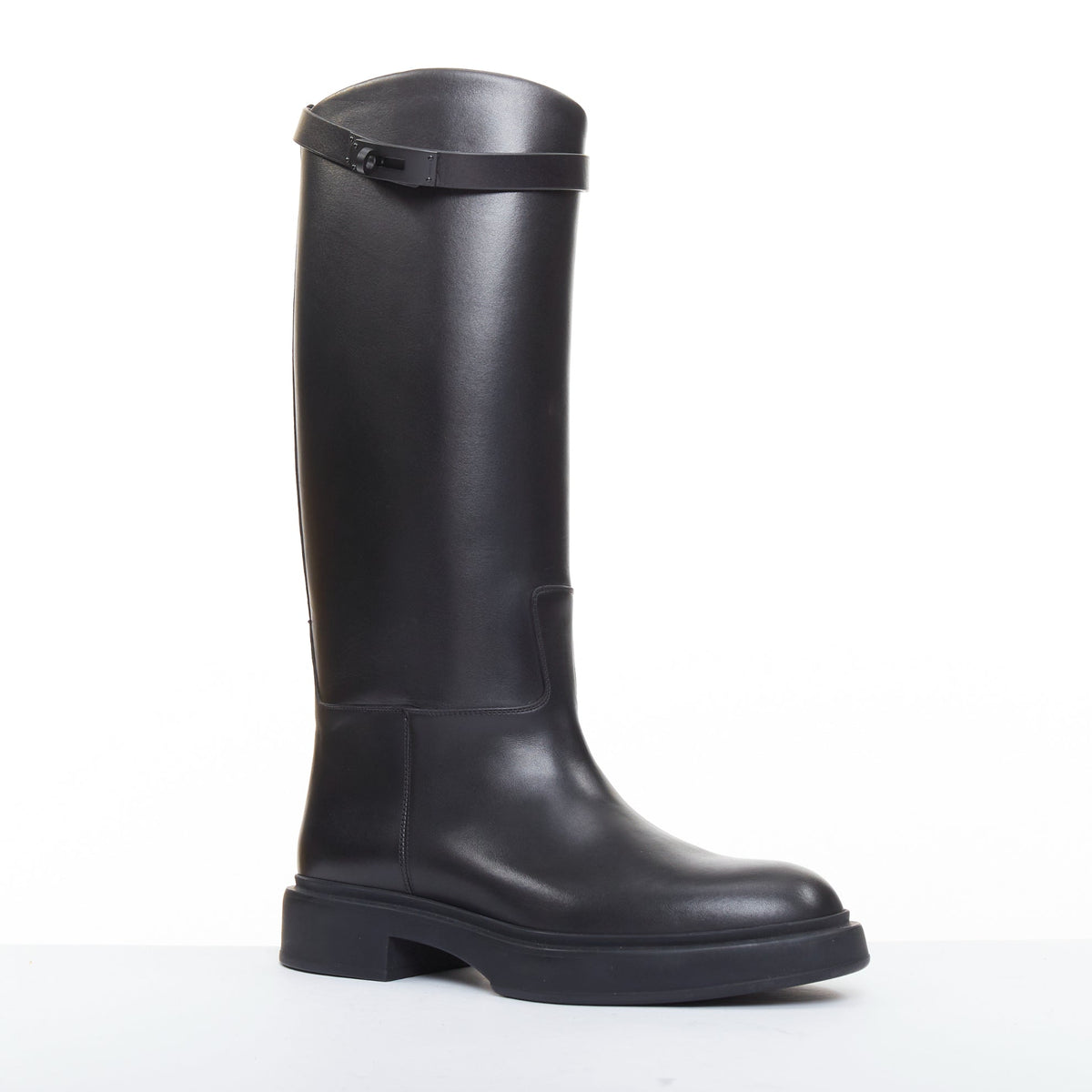 Women's Hermes Jumping So Black leather riding boots