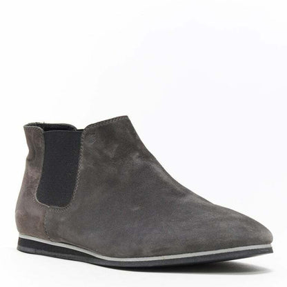 Women's Tod's No Code dark grey suede flat ankle bootie