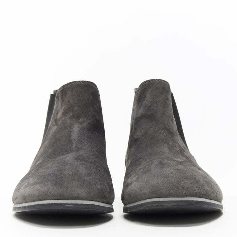 Women's Tod's No Code dark grey suede flat ankle bootie