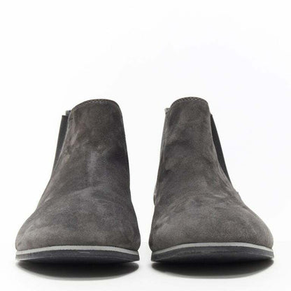 Women's Tod's No Code dark grey suede flat ankle bootie