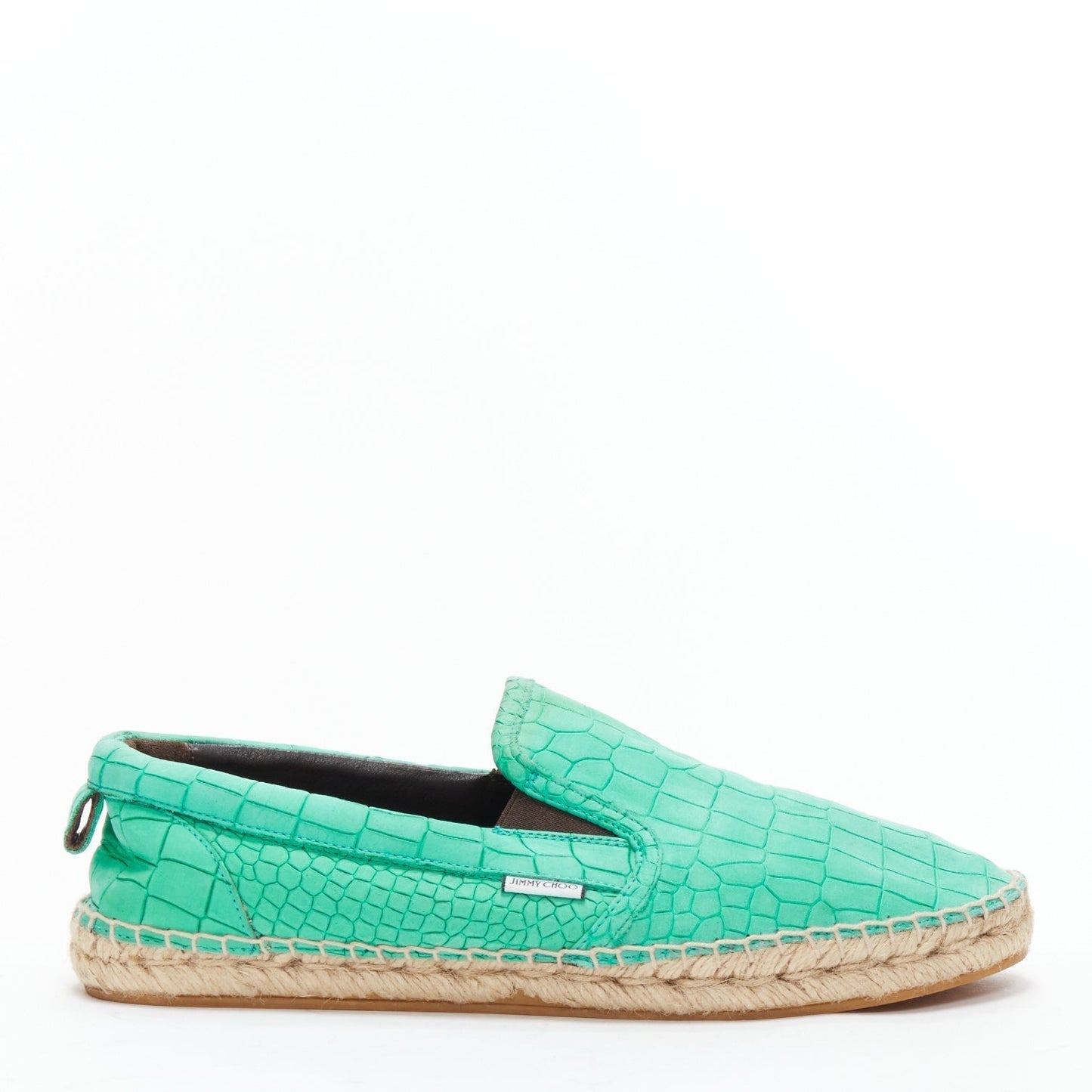 Men's Jimmy Choo Vlad embossed scaled leather espadrilles