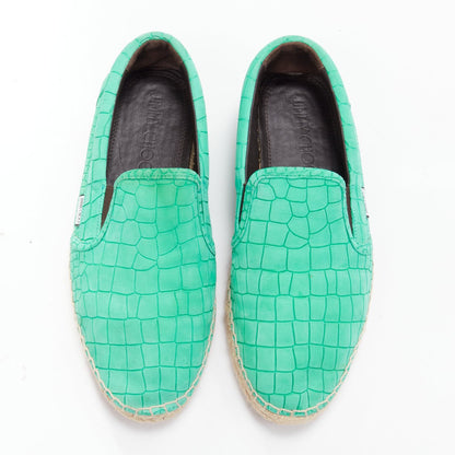 Men's Jimmy Choo Vlad embossed scaled leather espadrilles