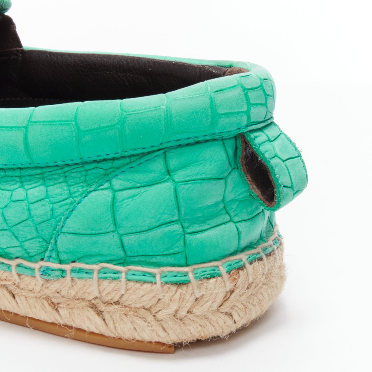 Men's Jimmy Choo Vlad embossed scaled leather espadrilles