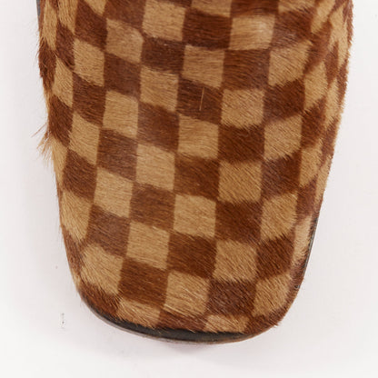 Women's Louis Vuitton Marc Jacobs Damier Sauvage calfhair ankle boots