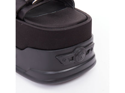 Women's Versace Anthem satin silk Medusa sandals