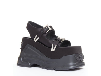 Women's Versace Anthem satin silk Medusa sandals