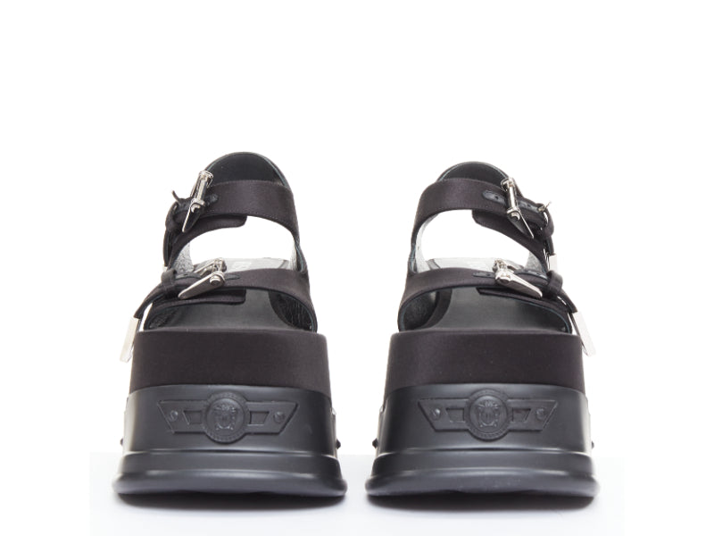 Women's Versace Anthem satin silk Medusa sandals