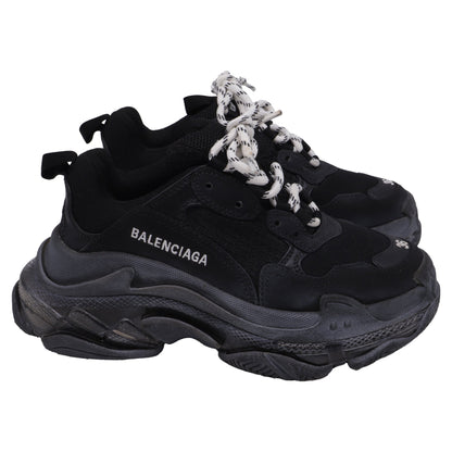 Women's  Balenciaga Triple S Sneakers in Black Polyester