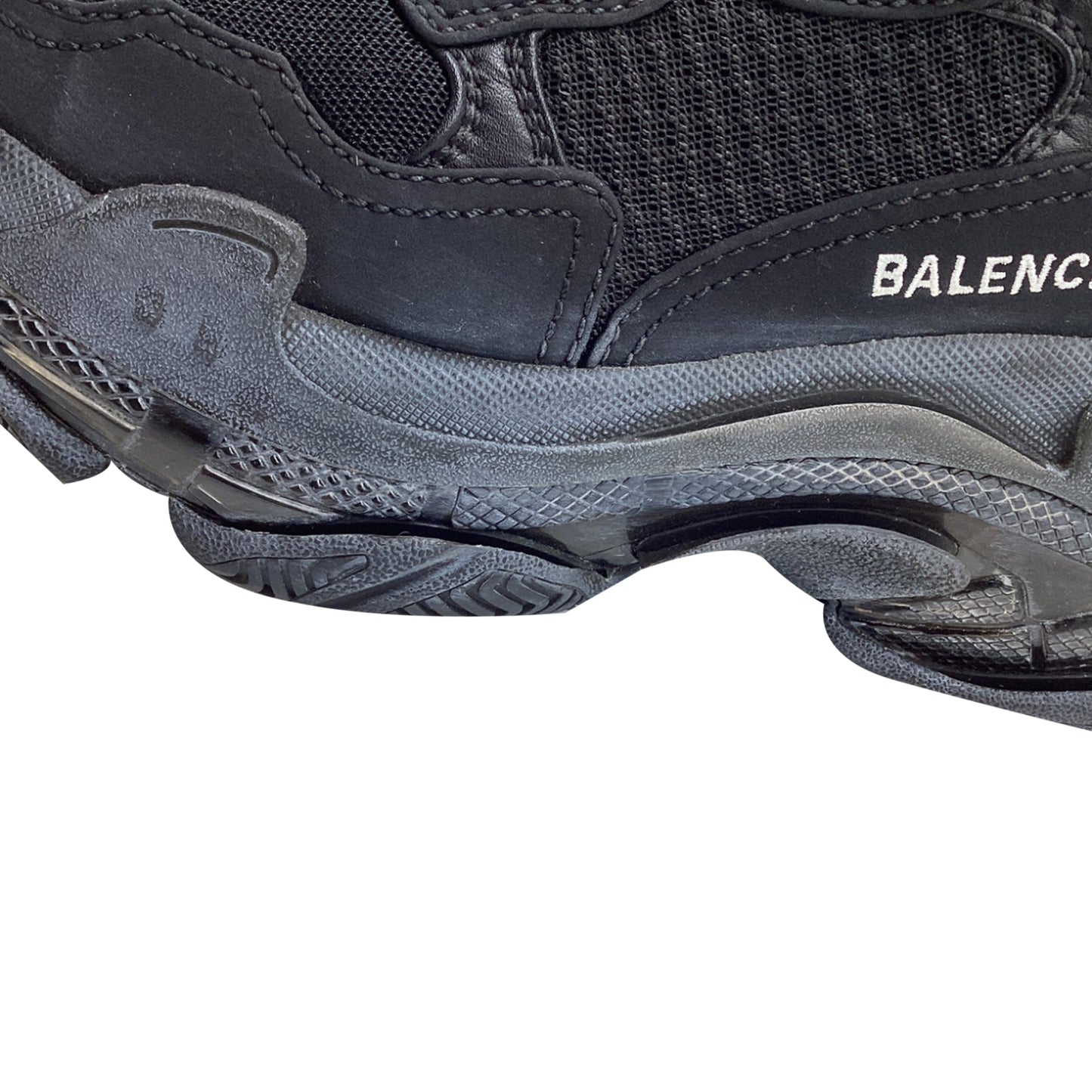 Women's  Balenciaga Triple S Sneakers in Black Polyester