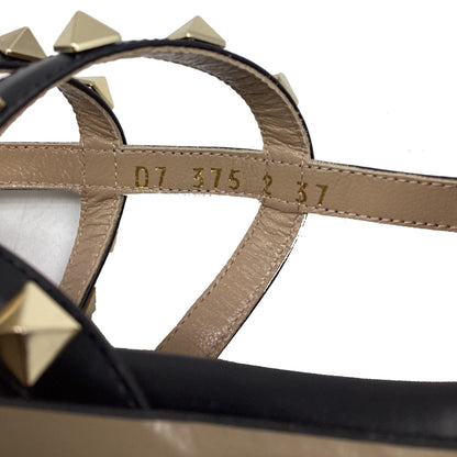 Women's Valentino Garavani Rockstud Caged Pumps in Black Calf Leather