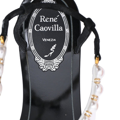 Women's René Caovilla Pearl Embellished Flat Sandals