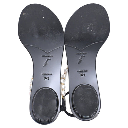 Women's René Caovilla Pearl Embellished Flat Sandals