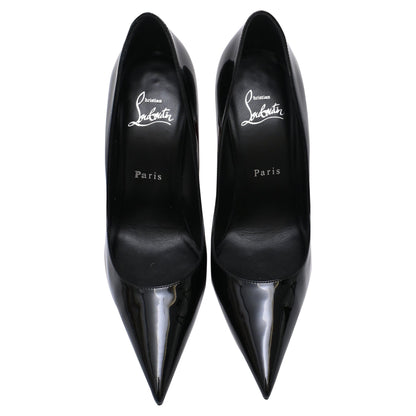 Women's Christian Louboutin Miss Z Pumps in Black Patent Leather