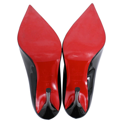 Women's Christian Louboutin Miss Z Pumps in Black Patent Leather